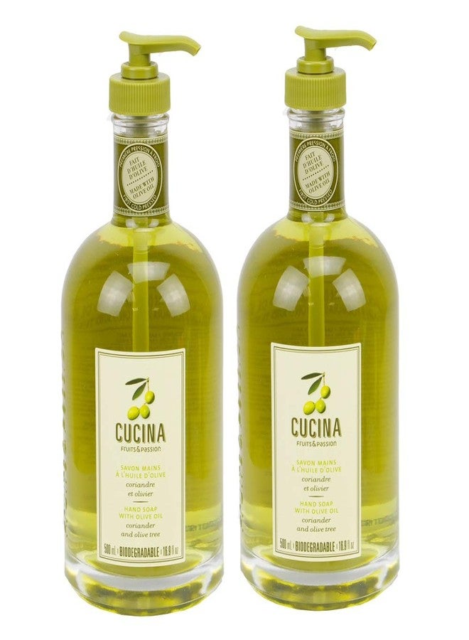 Cucina Purifying Hand Wash Coriander and Olive Tree 16.9 Fl Oz Glass Bottle by Cucina - Image 1